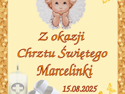 Naklejka chrzest 2