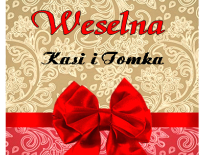 naklejka ślubna weselna na alkohol