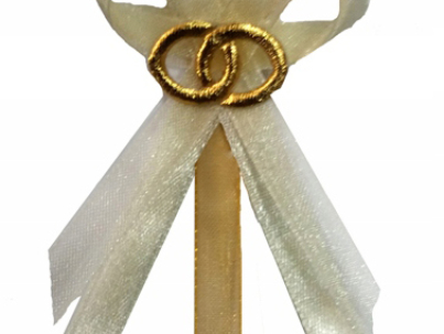 przypinka weselna dla gości , kotylion weselny