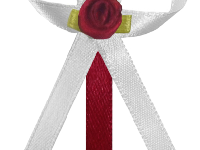 przypinka weselna dla gości , kotylion weselny