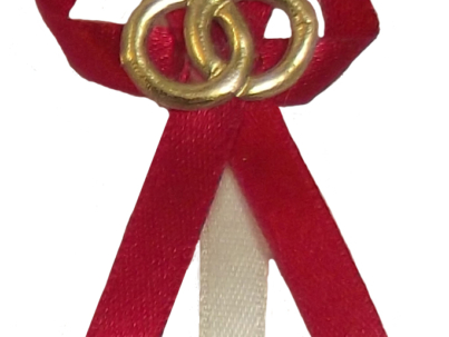 przypinka weselna dla gości , kotylion weselny