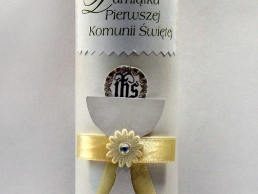 tuba na komunie z życzeniami